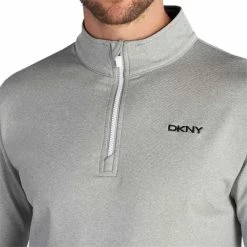 DKNY Gents Union Street Mid Layer Silver Marl -Golf Clothing Shop P DKG0013DKNYMIDLAYERSILVERMARLGENTS 5 L