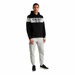 DKNY Gents South Street Colour Block Hoodie Black -Golf Clothing Shop P DKS0013DKNYHOODIEBLACKGENTS 4 L