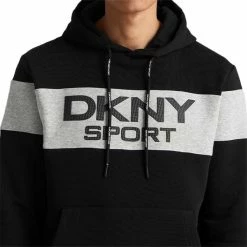 DKNY Gents South Street Colour Block Hoodie Black -Golf Clothing Shop P DKS0013DKNYHOODIEBLACKGENTS 5 L