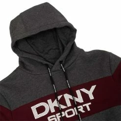 DKNY Gents South Street Colour Block Hoodie Charcoal Marl -Golf Clothing Shop P DKS0013DKNYHOODIECHARCOALMARLGENTS 5 L