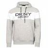 DKNY Gents South Street Colour Block Hoodie Silver Marl 2 DKNY Gents South Street Colour Block Hoodie Silver Marl -Golf Clothing Shop P DKS0013DKNYHOODIESILVERMARLGENTS L
