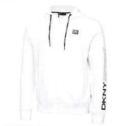 DKNY Gents South Street Full Zip Hoodie White