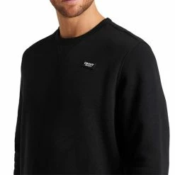 DKNY Gents Harlem Badge Sweatshirt Black 13 DKNY Gents Harlem Badge Sweatshirt Black -Golf Clothing Shop P DKS0016DKNYSWEATSHIRTBLACKGENTS 5 L