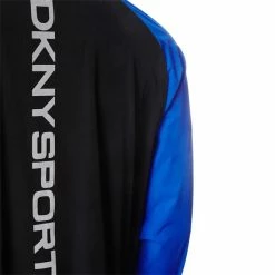 DKNY Gents Georgetown Stretch Windbreaker Black - Electric Blue -Golf Clothing Shop P DKSMS22018DKNYGENTSGEORGESTRETCHWINDBLACKBLUE 5 L