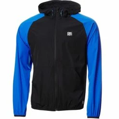 DKNY Gents Georgetown Stretch Windbreaker Black - Electric Blue