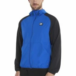DKNY Gents Georgetown Stretch Windbreaker Electric Blue - Black -Golf Clothing Shop P DKSMS22018DKNYGENTSGEORGESTRETCHWINDBLUEBLACK 2 L