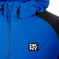 DKNY Gents Georgetown Stretch Windbreaker Electric Blue - Black -Golf Clothing Shop P DKSMS22018DKNYGENTSGEORGESTRETCHWINDBLUEBLACK 4 L