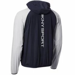 DKNY Gents Georgetown Stretch Windbreaker Navy - Silver -Golf Clothing Shop P DKSMS22018DKNYGENTSGEORGESTRETCHWINDNAVYSILVER 1 L