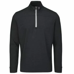 Farah Gents Hayes ¼ Zip Top Black