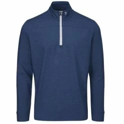 Farah Gents Hayes ¼ Zip Top Regatta Blue
