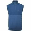 Farah Gents Clint ¼ Zip Gilet Dusky Blue -Golf Clothing Shop P FHTOP1059FARAHGENTSCLINTZIPGILETDUSKYBLUE L