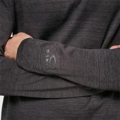 Oakley Gents Contender ½ Zip Top Blackout Heather -Golf Clothing Shop P FOA401920OAKLEYGENTSCONTENDERZIPTOPBLKHEATH09G 3 L