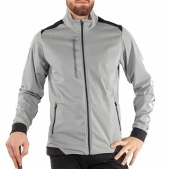 Galvin Green Gents Lyle Jacket Sharkskin - Black -Golf Clothing Shop P G1221GGGENTSLYLEJACKETSHARKSKINBLACK 2 L