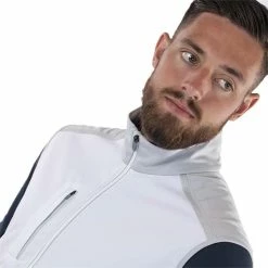 Galvin Green Gents Lion Bodywarmer White - Cool Grey -Golf Clothing Shop P G1224GALVINGREENBODYWARMERWHITECOOLGREYGENTS 4 L