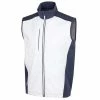 Galvin Green Gents Lion Bodywarmer White - Navy (13) -Golf Clothing Shop P G1224GALVINGREENBODYWARMERWHITENAVY13GENTS L