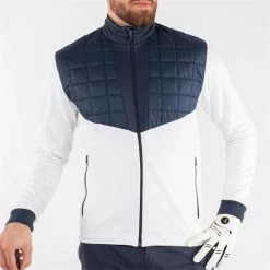 Galvin Green Gents Damian Insula Jacket White - Navy -Golf Clothing Shop P G1241GGGENTSDAMIANINSULAJKTWHITENAVY 2 L