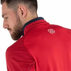 Galvin Green Gents Daxton ½ Zip Insula Top Red - Navy - White -Golf Clothing Shop P G1242GGGENTSDAXTONHALFZIPINSULATOPREDNAVYWHITE 4 L