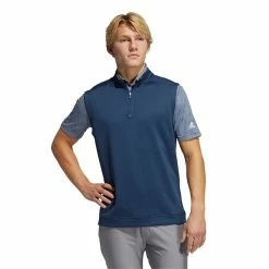 ADIDAS Gents ¼ Zip Vest Crew Navy -Golf Clothing Shop P GH7081ADIDASVESTNAVYGENTS 2 L
