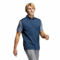 ADIDAS Gents ¼ Zip Vest Crew Navy -Golf Clothing Shop P GH7081ADIDASVESTNAVYGENTS 4 L