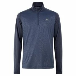 J.Lindeberg Gents Henry Mid Layer Top Navy Melange