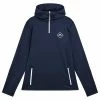 J.Lindeberg Gents Aerial Quater Hoodie Navy - White (0000)