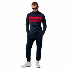 J.Lindeberg Gents Bran Mid Layer Barbados Cherry 9 J.Lindeberg Gents Bran Mid Layer Barbados Cherry -Golf Clothing Shop P GMJS08145JLINDEBERGMIDLAYERCHERRYG131GENTS 3 L