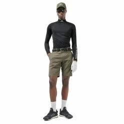 J.Lindeberg Gents Aello Soft Compression Black (9999) -Golf Clothing Shop P GMJT06334JLINDEBERGMOCKBLACK9999GENTS 3 L