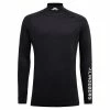 J.Lindeberg Gents Aello Soft Compression Black (9999) 2 J.Lindeberg Gents Aello Soft Compression Black (9999) -Golf Clothing Shop P GMJT06334JLINDEBERGMOCKBLACK9999GENTS L