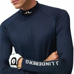 J.Lindeberg Gents Aello Soft Compression Top Navy 6855 -Golf Clothing Shop P GMJT06624JLINDEBERGTOPNAVY6855GENTS 4 L