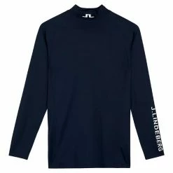 J.Lindeberg Gents Aello Soft Compression Top Navy 6855