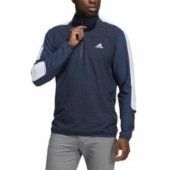 ADIDAS Gents Primegreen Printed ¼ Zip Top Navy - Black -Golf Clothing Shop P GR3085ADIGENTSPRIMEPRINTZIPTOPNAVYBLACK 2 L