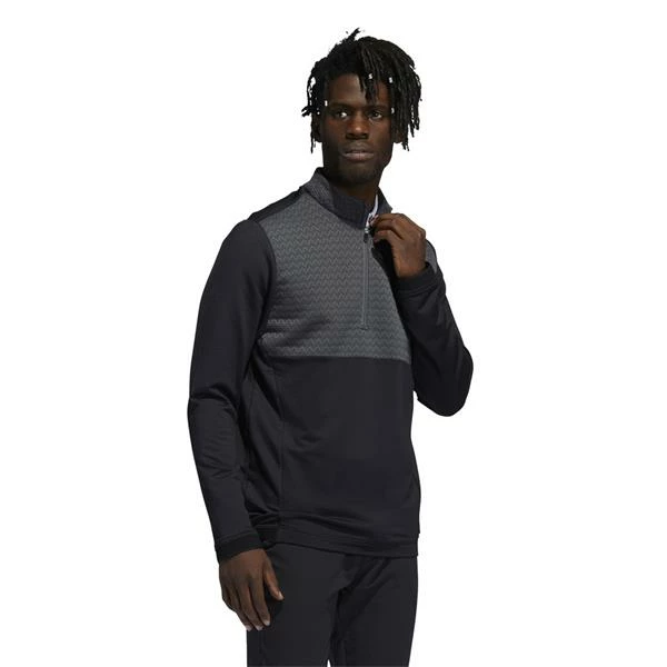 ADIDAS Gents Cold Rdy ¼ Zip Pullover Black 5 ADIDAS Gents Cold Rdy ¼ Zip Pullover Black - Image 3