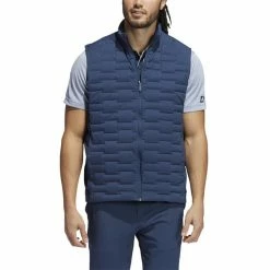 ADIDAS Gents Frost Guard Full-Zip Padded Vest Crew Navy -Golf Clothing Shop P H50987ADIGENTSFROSTGUARDVESTCREWNAVY 2 L