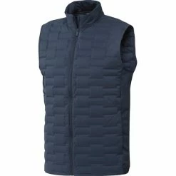 ADIDAS Gents Frost Guard Full-Zip Padded Vest Crew Navy
