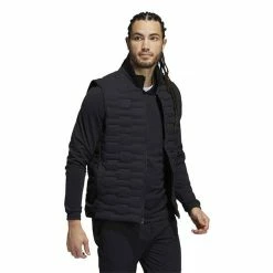 ADIDAS Gents Frost Guard Full-Zip Padded Vest Black -Golf Clothing Shop P H50988ADIDASVESTBLACKGENTS 3 L