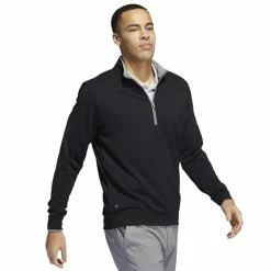 ADIDAS Gents Lightweight ¼ Zip Top Black -Golf Clothing Shop P H54060ADIGENTSLTWGTTOPBLACK 2 L