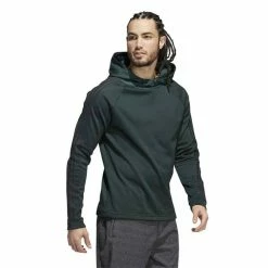 ADIDAS Gents 3-Stripes Cold.Rdy Hoodie Shadow Green -Golf Clothing Shop P HF6509ADIDASHOODIESHADOWGREENGENTS 3 L