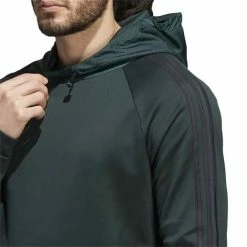 ADIDAS Gents 3-Stripes Cold.Rdy Hoodie Shadow Green -Golf Clothing Shop P HF6509ADIDASHOODIESHADOWGREENGENTS 4 L