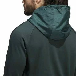 ADIDAS Gents 3-Stripes Cold.Rdy Hoodie Shadow Green -Golf Clothing Shop P HF6509ADIDASHOODIESHADOWGREENGENTS 5 L