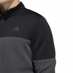 ADIDAS Gents DWR Colorblock ¼ Zip Sweatshirt Grey Six -Golf Clothing Shop P HF6527ADIDASSWEATSHIRTGREY6GENTS 5 L