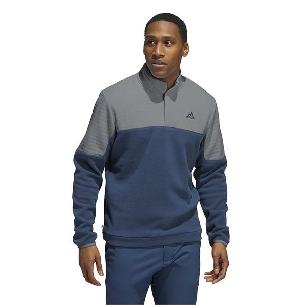 ADIDAS Gents Colour Block ¼ Zip Sweatshirt 4 ADIDAS Gents Colour Block ¼ Zip Sweatshirt - Image 2