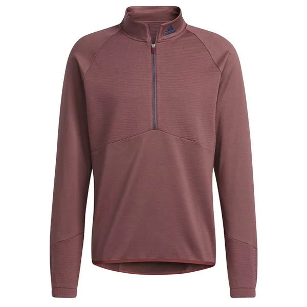 ADIDAS Gents Cold.Rdy ¼ Zip Pullover Quiet Crimson 3 ADIDAS Gents Cold.Rdy ¼ Zip Pullover Quiet Crimson