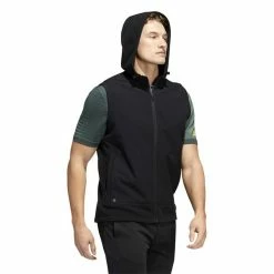 ADIDAS Gents Hoodie Vest Black -Golf Clothing Shop P HF6566ADIDASHOODIEBLACKGENTS 4 L