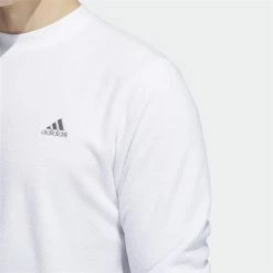 ADIDAS Gents Core Crew Neck Sweatshirt White -Golf Clothing Shop P HF91330ADIGENTSCORECREWPULLOVERWHITE 4 L