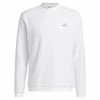 ADIDAS Gents Core Crew Neck Sweatshirt White -Golf Clothing Shop P HF91330ADIGENTSCORECREWPULLOVERWHITE L