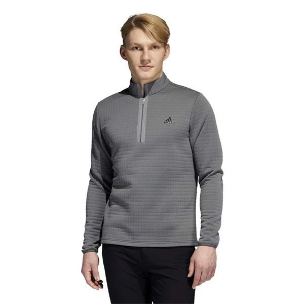 ADIDAS Gents DWR ¼ Zip Sweatshirt Grey Four 4 ADIDAS Gents DWR ¼ Zip Sweatshirt Grey Four - Image 2