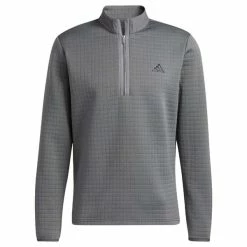 ADIDAS Gents DWR ¼ Zip Sweatshirt Grey Four