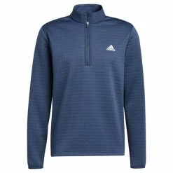 ADIDAS Gents DWR ¼ Zip Sweatshirt Crew Navy