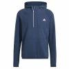 ADIDAS Gents ¼ Zip Fleece Parka With Hood Crew Navy -Golf Clothing Shop P HM8284ADIDASHOODIECREWNAVYGENTS L