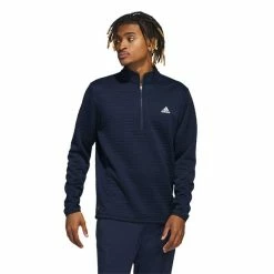 ADIDAS Gents DWR ¼ Zip Sweatshirt Collegiate Navy 11 ADIDAS Gents DWR ¼ Zip Sweatshirt Collegiate Navy -Golf Clothing Shop P HY3906ADIDASSWEATSHIRTCOLLEGIATENAVYGENTS 3 L